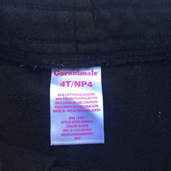 🔥SOLD🔥 Garanimals Black Lounge Shorts - Picture 2 of 4